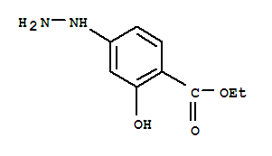 Benzoic acid, 4-hydrazino-2-hydroxy-, ethyl ester (9ci) Structure,77500-70-0Structure