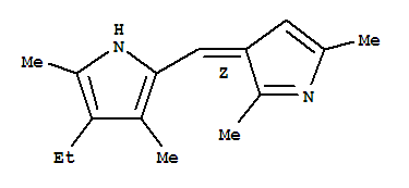 (9ci)-2-[(z)-(2,5-二甲基-3H-吡咯-3-基)甲基]-4-乙基-3,5-二甲基-1H-吡咯结构式_775273-39-7结构式