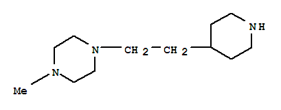 (9ci)-1-甲基-4-[2-(4-哌啶基)乙基]-哌嗪结构式_775288-46-5结构式