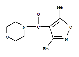 Morpholine, 4-[(3-ethyl-5-methyl-4-isoxazolyl)carbonyl]-(9ci) Structure,775300-12-4Structure