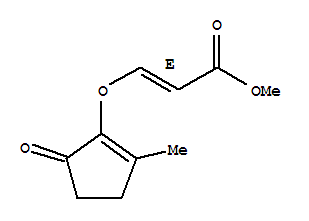 (2e)-(9ci)-3-[(2-甲基-5-氧代-1-环戊烯-1-基)氧基]-2-丙酸甲酯结构式_775353-50-9结构式