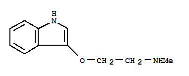 Ethanamine, 2-(1h-indol-3-yloxy)-n-methyl-(9ci) Structure,775516-65-9Structure