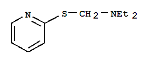 Ethanamine, n-ethyl-n-[(2-pyridinylthio)methyl]-(9ci) Structure,77555-21-6Structure