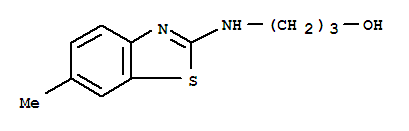 (9ci)-3-[(6-甲基-2-苯并噻唑)氨基]-1-丙醇结构式_77595-19-8结构式