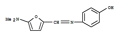 Phenol, 4-[[[5-(dimethylamino)-2-furanyl]methylene]amino]- Structure,776232-62-3Structure