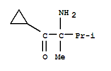 (9ci)-2-氨基-1-环丙基-2,3-二甲基-1-丁酮结构式_776282-52-1结构式