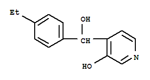 (9ci)-alpha-(4-乙基苯基)-3-羟基-4-吡啶甲醇结构式_776317-39-6结构式