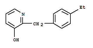 (9ci)-2-[(4-乙基苯基)甲基]-3-羟基吡啶结构式_776317-56-7结构式