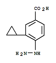 (9ci)-3-环丙基-4-肼基-苯甲酸结构式_777037-19-1结构式