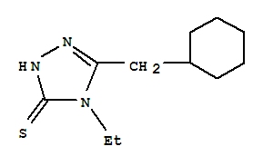 3H-1,2,4-triazole-3-thione,5-(cyclohexylmethyl)-4-ethyl-2,4-dihydro-(9ci) Structure,777879-36-4Structure