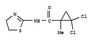 2,2-二氯-n-(4,5-二氢-2-噻唑)-1-甲基-环丙烷羧酰胺结构式_777879-58-0结构式