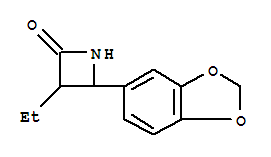 2-Azetidinone,4-(1,3-benzodioxol-5-yl)-3-ethyl-(9ci) Structure,777885-50-4Structure