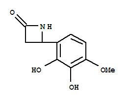 (9ci)-4-(2,3-二羟基-4-甲氧基苯基)-2-氮杂啶酮结构式_777885-71-9结构式