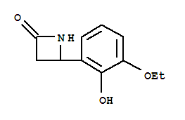 (9ci)-4-(3-乙氧基-2-羟基苯基)-2-氮杂啶酮结构式_777885-74-2结构式