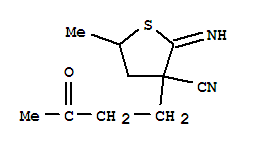 3-Thiophenecarbonitrile,tetrahydro-2-imino-5-methyl-3-(3-oxobutyl)-(9ci) Structure,777939-13-6Structure