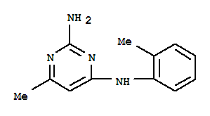 (9ci)-6-甲基-n4-(2-甲基苯基)-2,4-嘧啶二胺结构式_778545-04-3结构式