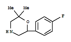 Morpholine, 6-(4-fluorophenyl)-2,2-dimethyl-(9ci) Structure,778572-12-6Structure