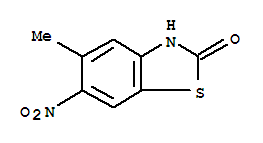 2(3H)-benzothiazolone,5-methyl-6-nitro-(9ci) Structure,77859-58-6Structure