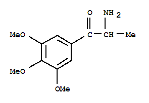  2-氨基-1-(3,4,5-三甲氧基苯基)-1-丙酮结构式_779263-92-2结构式