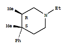 反式-(9ci)-1-乙基-3,4-二甲基-4-苯基哌啶结构式_779272-48-9结构式