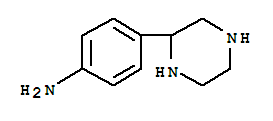 Benzenamine, 4-(2-piperazinyl)-(9ci) Structure,779299-98-8Structure