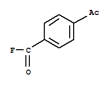 (9ci)-4-乙酰基-苯甲酰氟结构式_77976-03-5结构式