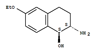 反式-(9ci)-2-氨基-6-乙氧基-1,2,3,4-四氢-1-萘酚结构式_779994-01-3结构式