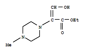 (9ci)-alpha-(羟基亚甲基)-4-甲基-1-哌嗪乙酸乙酯结构式_780699-24-3结构式