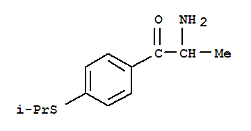  2-氨基-1-[4-[(1-甲基乙基)硫代]苯基]-1-丙酮结构式_781563-04-0结构式