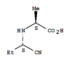 (s)-(9ci)-n-(1-氰基丙基)-L-丙氨酸结构式_781578-76-5结构式