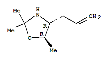 (4r-反式)-(9ci)-2,2,5-三甲基-4-(2-丙烯基)-噁唑啉结构式_781579-91-7结构式