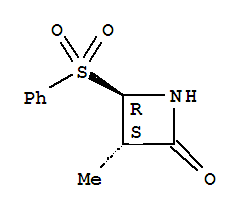 (3s,4r)-(9ci)-3-甲基-4-(苯基磺酰基)-2-氮杂啶酮结构式_782496-96-2结构式