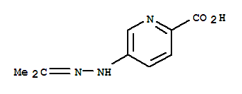 (9ci)-5-[(1-甲基亚乙基)肼基]-2-吡啶羧酸结构式_78273-21-9结构式