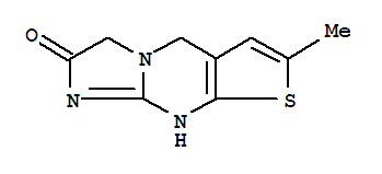 (9ci)-1,5-二氢-7-甲基-咪唑并[1,2-a]噻吩并[2,3-d]嘧啶-2(3h)-酮结构式_783255-92-5结构式