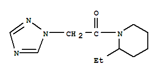 (9ci)-2-乙基-1-(1H-1,2,4-噻唑-1-基乙酰基)-哌啶结构式_783293-50-5结构式