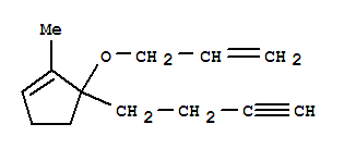 (9ci)-5-(3-丁炔基)-1-甲基-5-(2-丙烯基氧基)-环戊烯结构式_783321-84-6结构式