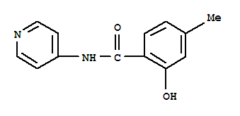 (9ci)-2-羟基-4-甲基-n-4-吡啶-苯甲酰胺结构式_783370-79-6结构式