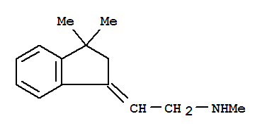 Ethanamine, 2-(2,3-dihydro-3,3-dimethyl-1h-inden-1-ylidene)-n-methyl-(9ci) Structure,784080-37-1Structure