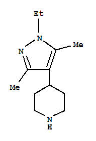 Piperidine, 4-(1-ethyl-3,5-dimethyl-1h-pyrazol-4-yl)-(9ci) Structure,784132-70-3Structure