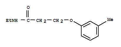 (9CI)-N-乙基-3-(3-甲基苯氧基)-丙酰胺结构式_784188-61-0结构式