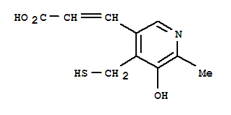 2-Propenoicacid,3-[5-hydroxy-4-(mercaptomethyl)-6-methyl-3-pyridinyl]-(9ci) Structure,785718-92-5Structure