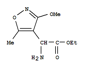 (9ci)-alpha-氨基-3-甲氧基-5-甲基-4-异噁唑乙酸乙酯结构式_785753-74-4结构式