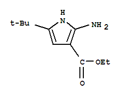 (9ci)-2-氨基-5-(1,1-二甲基乙基)-1H-吡咯-3-羧酸乙酯结构式_785806-32-8结构式