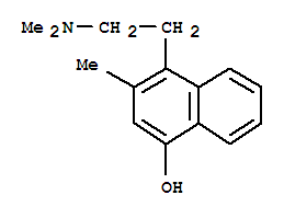 (9ci)-4-[2-(二甲基氨基)乙基]-3-甲基-1-萘酚结构式_786582-22-7结构式