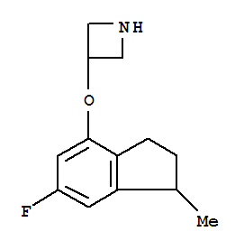 (9ci)-3-[(6-氟-2,3-二氢-1-甲基-1H-茚-4-基)氧基]-氮杂丁烷结构式_786627-81-4结构式