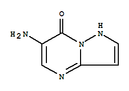 (9ci)-6-氨基-吡唑并[1,5-a]嘧啶-7(1h)-酮结构式_78666-77-0结构式