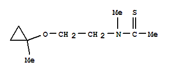 Ethanethioamide, n-methyl-n-[2-[(1-methylcyclopropyl)oxy]ethyl]-(9ci) Structure,786686-63-3Structure