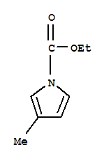 (9ci)-3-甲基-1H-吡咯-1-羧酸乙酯结构式_78805-15-9结构式