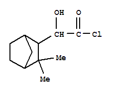 (9ci)-alpha-羟基-3,3-二甲基-双环[2.2.1]庚烷-2-乙酰氯结构式_78925-02-7结构式