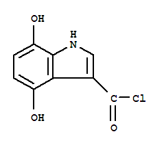 1H-indole-3-carbonyl chloride, 4,7-dihydroxy-(9ci) Structure,78942-72-0Structure